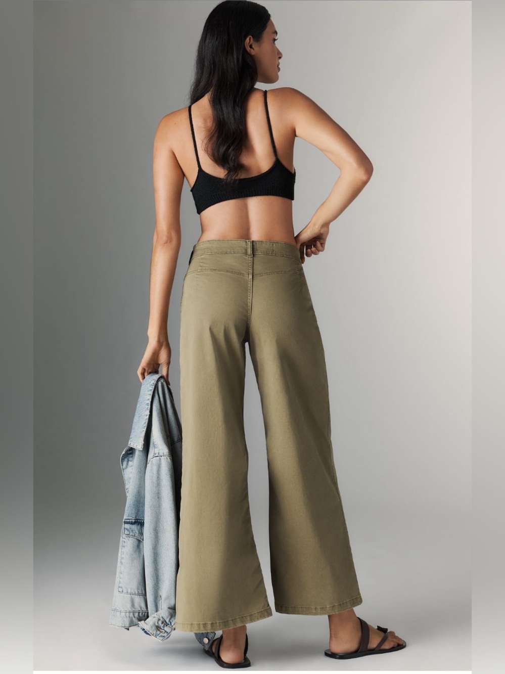 Pilcro Crop Wide Leg Pant 26 - Picture 2 of 5